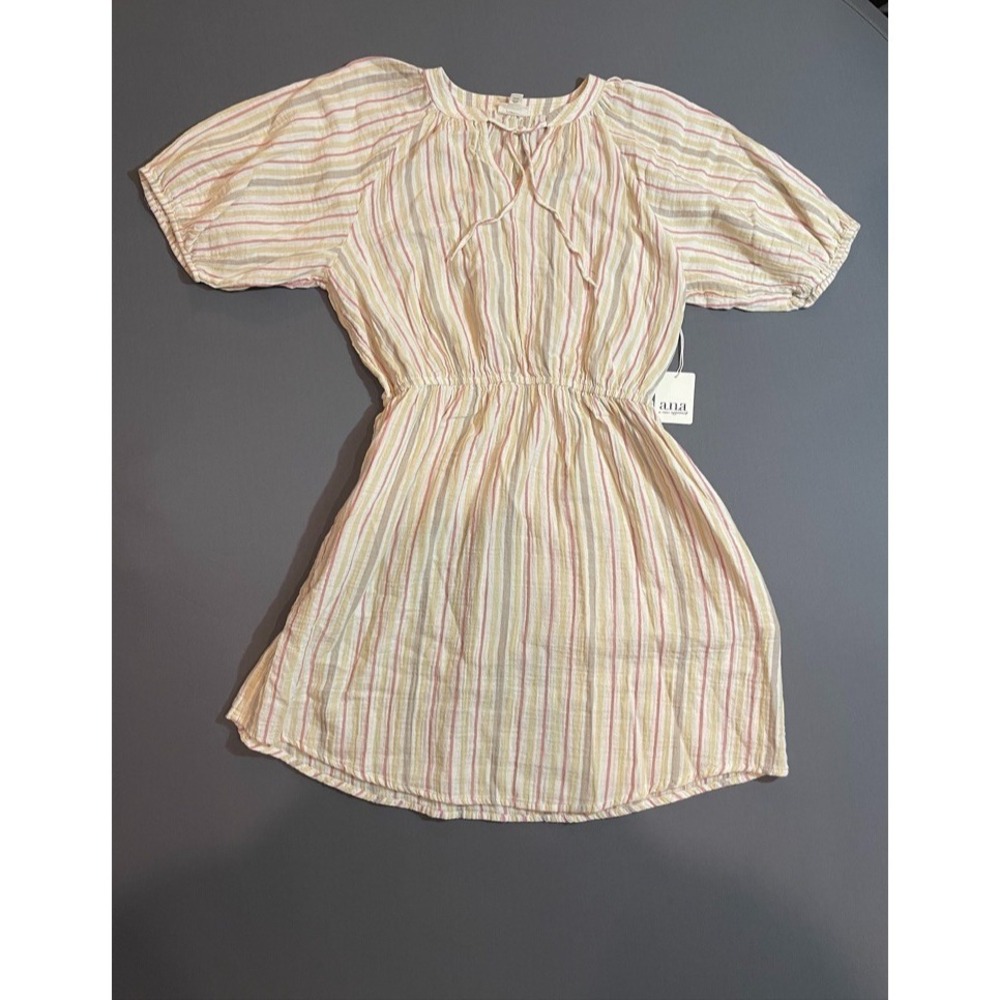 NWT Ladies Linen a.n.a Beige short sleeve dress‎ Size XL